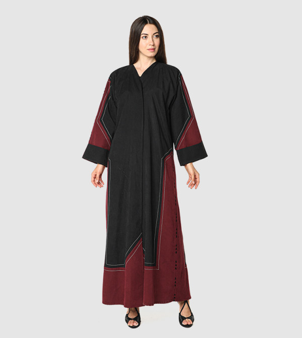 Color Block Casual Abaya