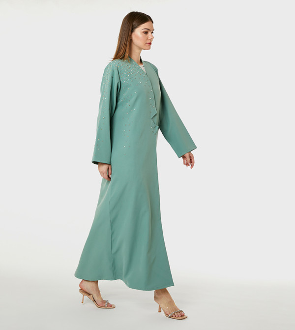 Barbie Crepe Embellished Abaya