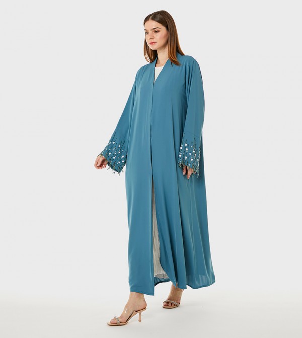 Korean Nida Hand Embellished Abaya
