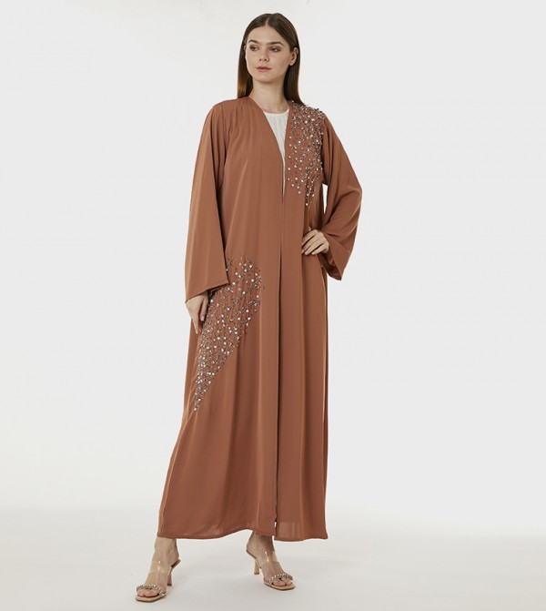 Korean Nida Hand Embellished Abaya