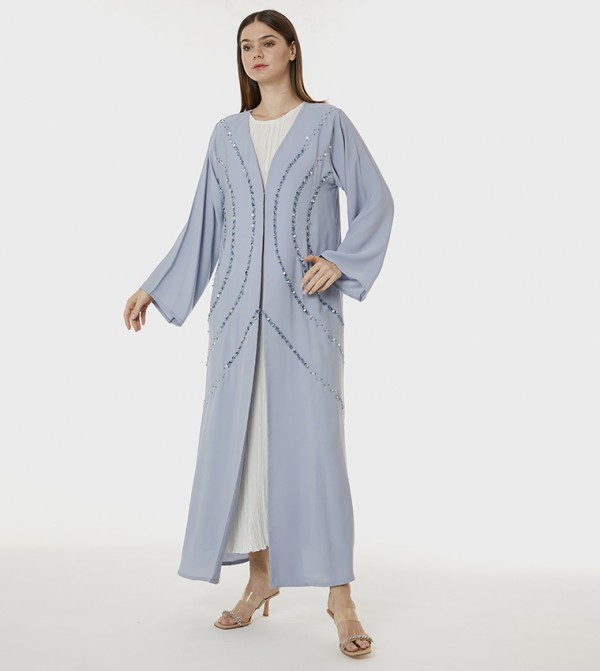 Indonesian Crepe Hand Embellished Abaya