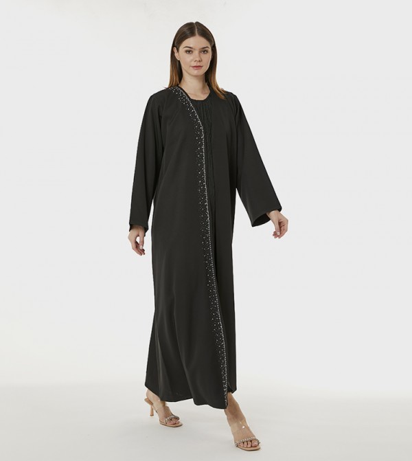 Barbie Crepe Hand Embellished Abaya