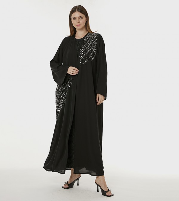 Korean Nida Hand Embellished Abaya