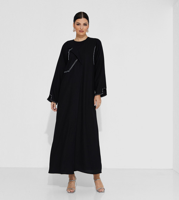 Abaya With Thread Work Detail