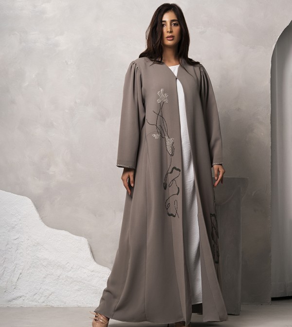 Embellished Long Sleeves Abaya
