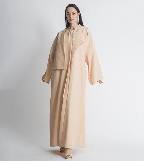 Long Sleeves V-Neck Abaya