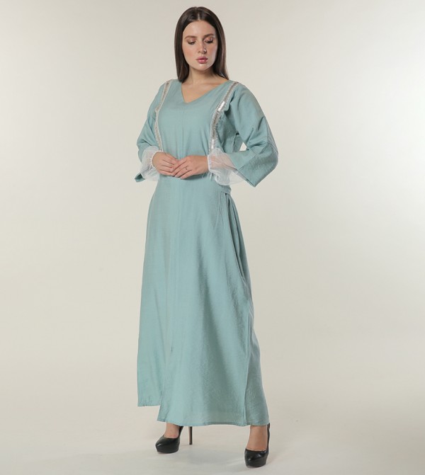 Embellished A Line Kaftan