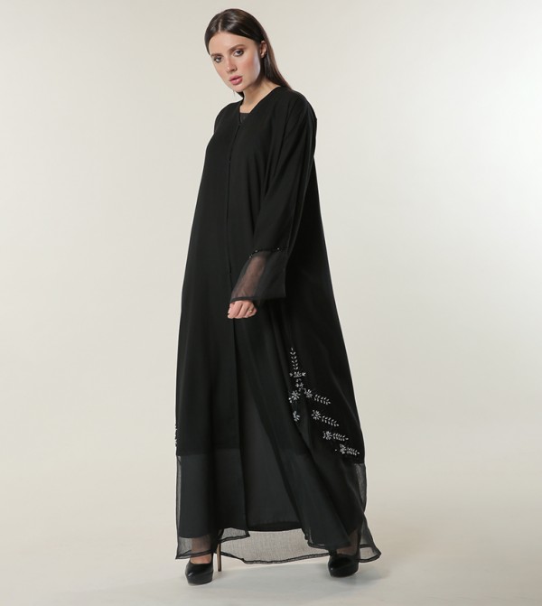 Hand Embroidered Long Sleeves Abaya