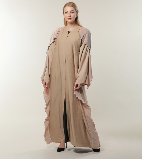 Pleated Trim Abaya
