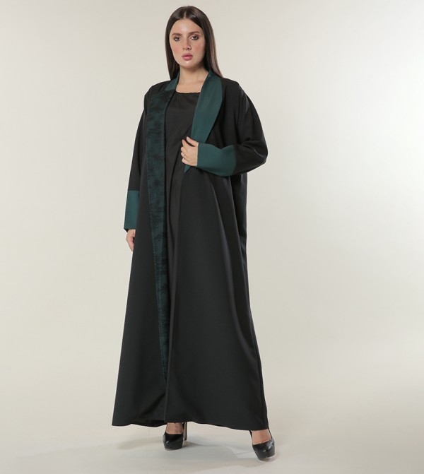 Asymmetric Collar Abaya
