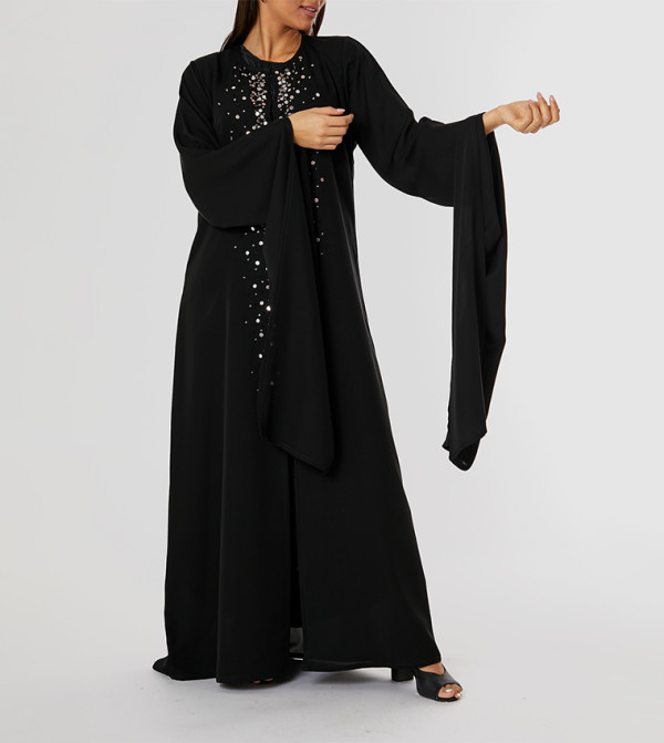 Embellished Hanging Sleeves Abaya