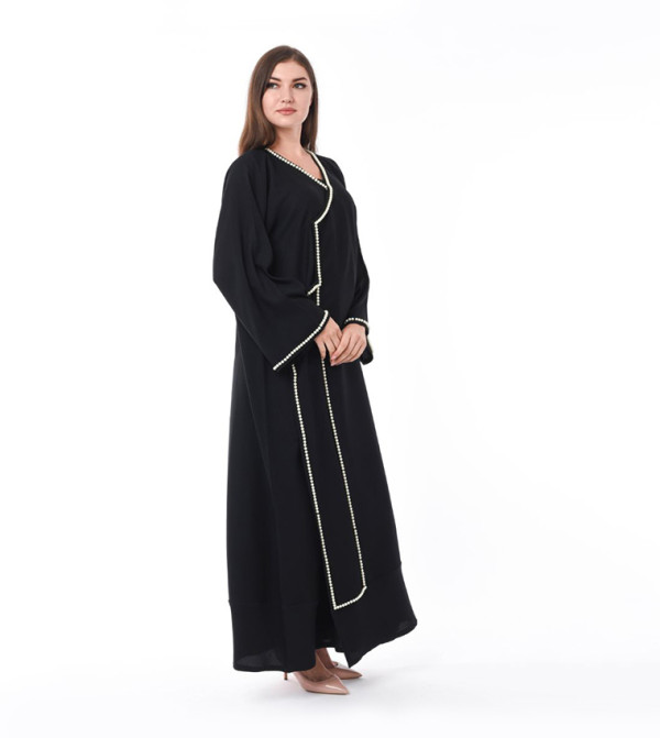Pearl Embroidered Abaya