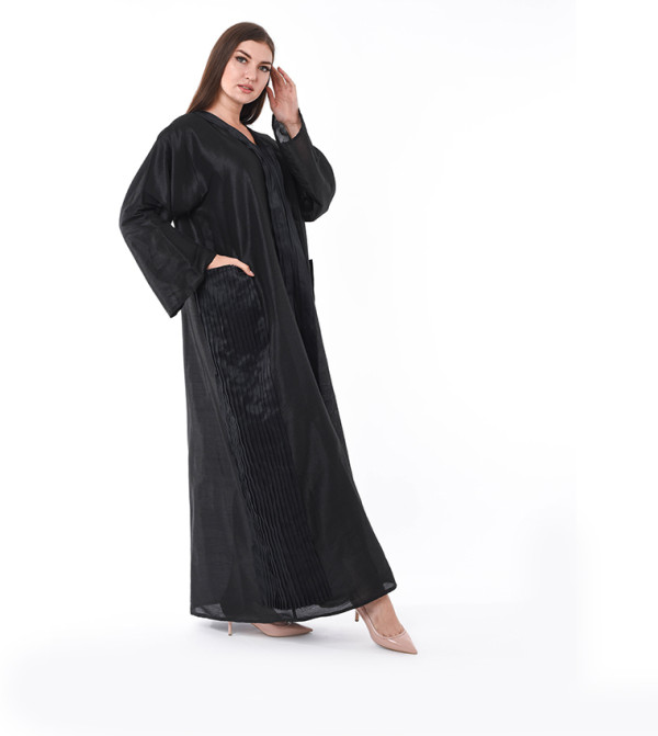 عباية كاجوال بجيب وطيات 