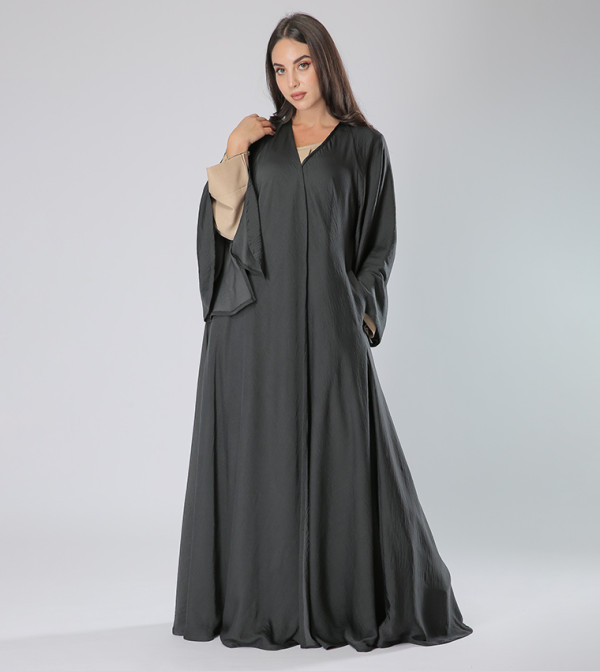 Bell Sleeves V-Neck Abaya