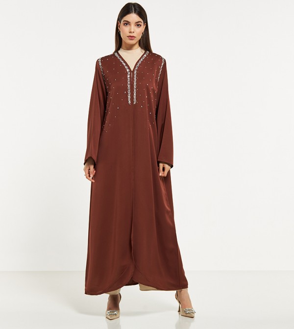 Embellished Abaya with Sheila