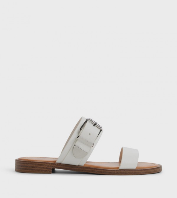 MORGANAH Textured Flat Sandals