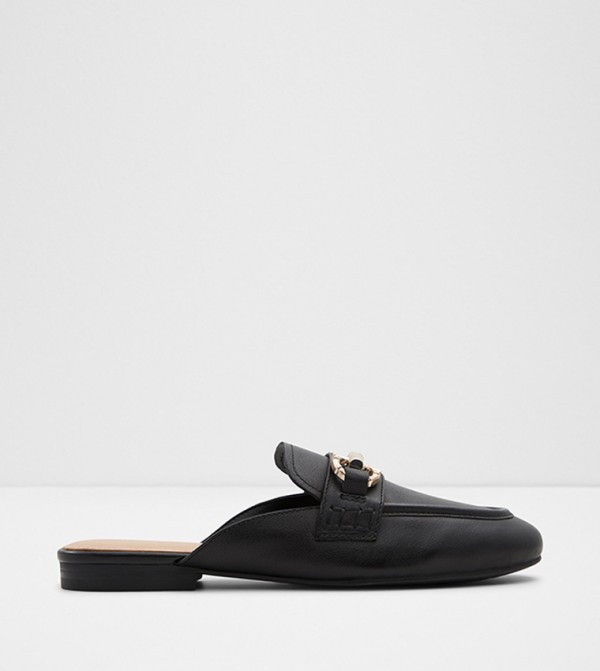 MOSKA Textured Metal Accent Mules