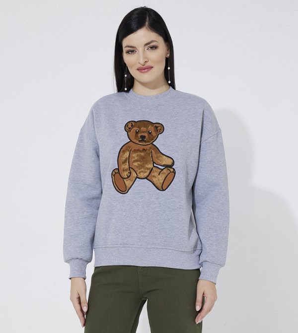 Embroidered Long Sleeves Sweatshirt