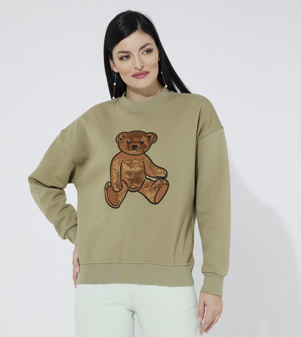 Embroidered Long Sleeves Sweatshirt