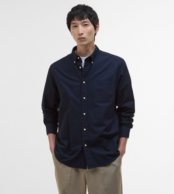 Solid Dunand Oversized Oxford Shirt