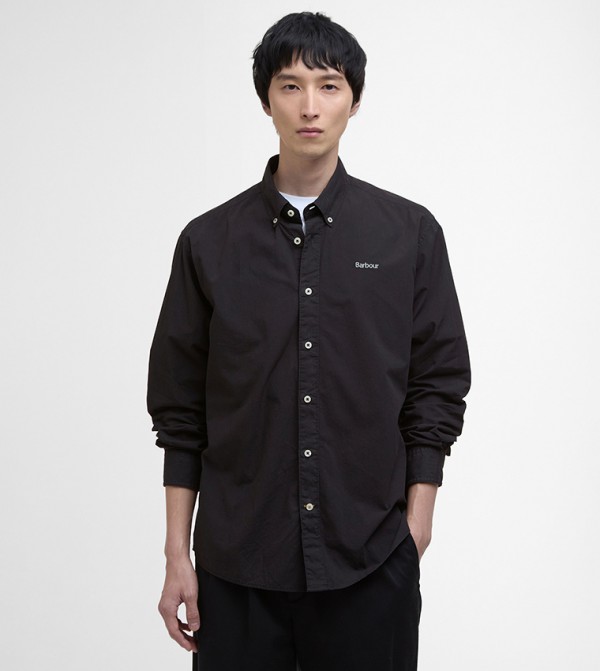 Logo Embroidered Oversized Shirt