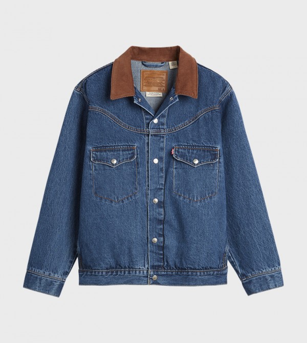 Western Shorthorn Trucker Denim Jacket