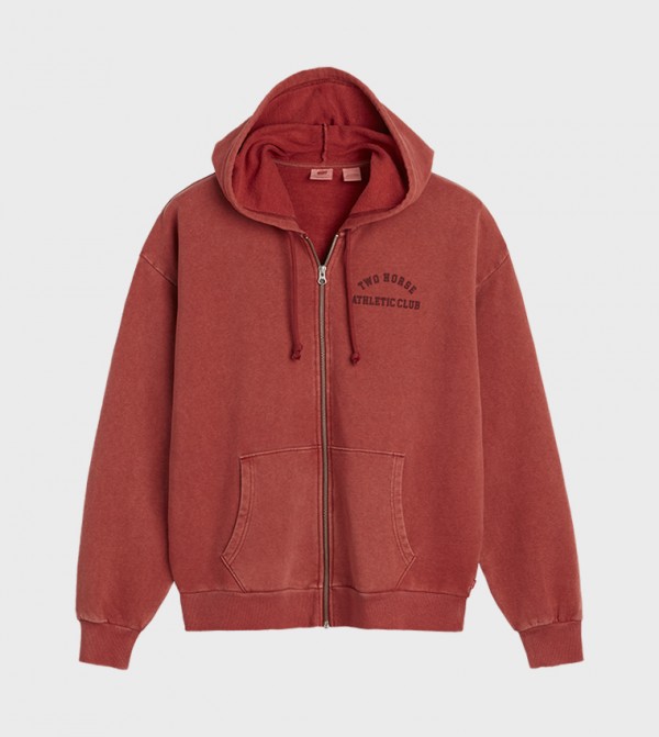 Two Horse Hooded Zip-Up Jacket