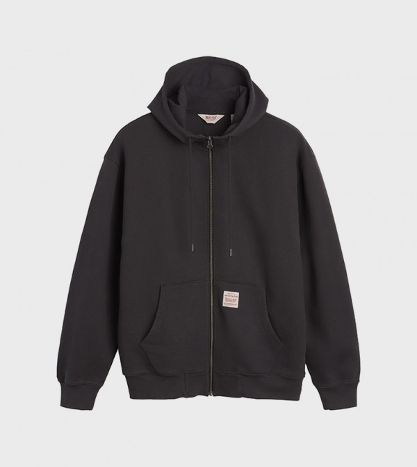 Zippered Hooded Jacket