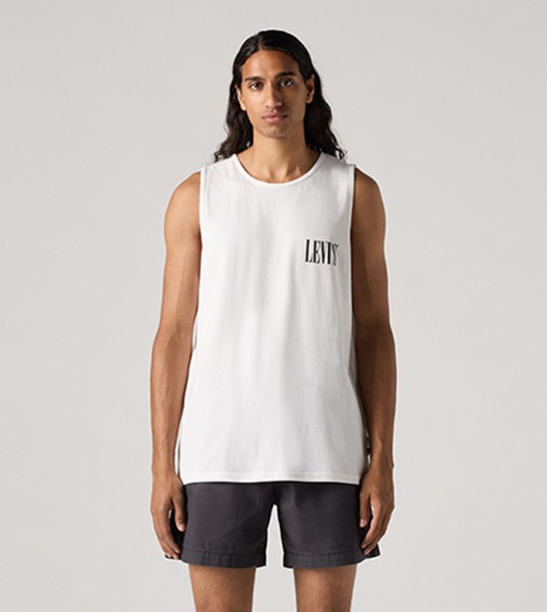 Logo Printed Rowers Tank Top