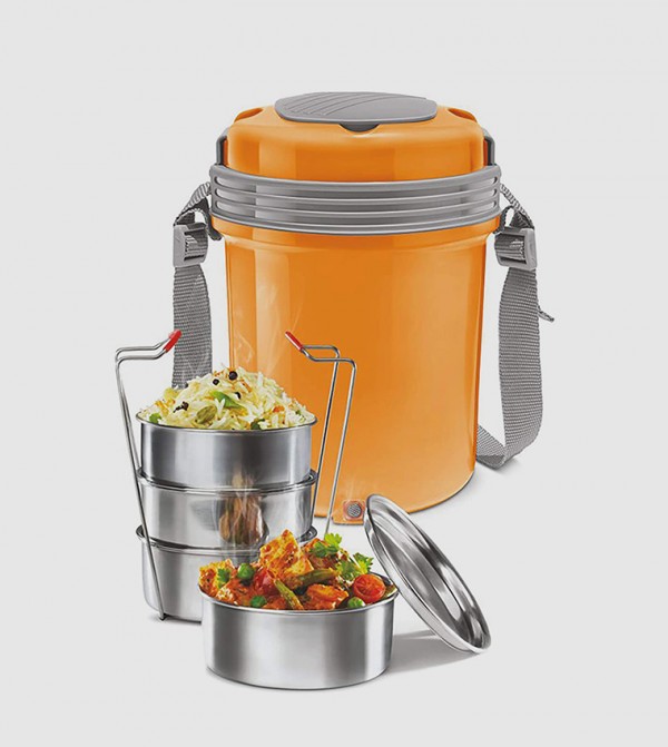 Electric hot case tiffin lunch box milton top