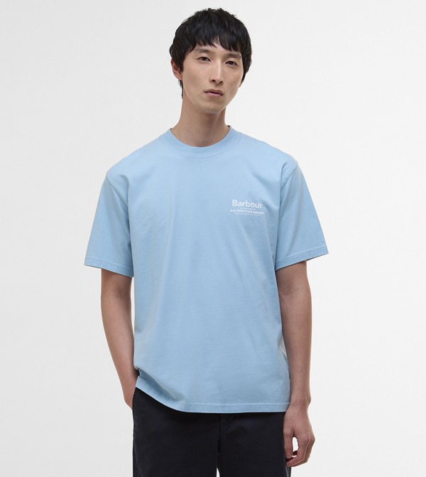Logo Printed Crew Neck Oversized T-Shirt