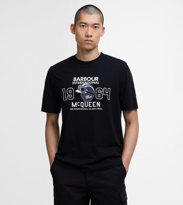 Logo Printed Giles Crew Neck T-Shirt