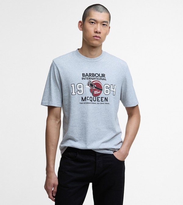 Logo Printed Giles Crew Neck T-Shirt