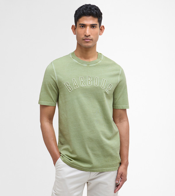 BANFORD Logo Embroidered Relaxed Fit T-Shirt