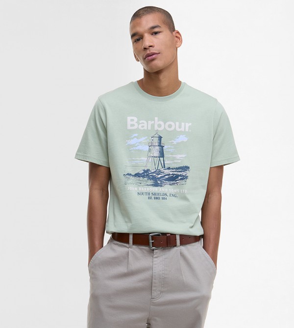 HARBOURSIDE Graphic Printed Crew Neck T-Shirt