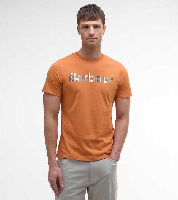 WESTSAND Logo Printed Crew Neck T-Shirt