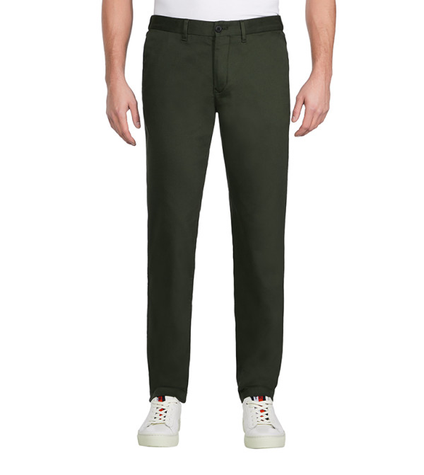 Buy Tommy Hilfiger Th Flex Tapered Trousers In Red | 6thStreet UAE