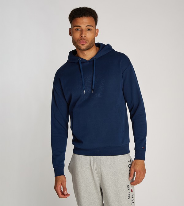 Logo Printed Long Sleeves Hoodie