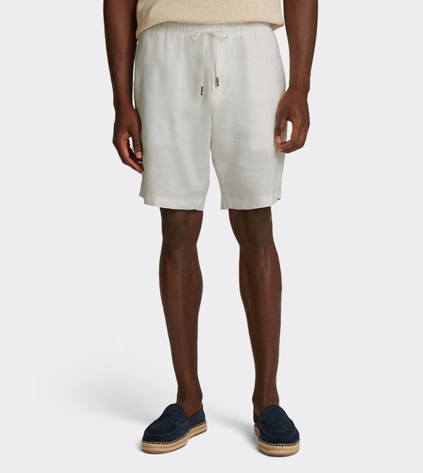 Harlem Linen Drawstring Waist Shorts