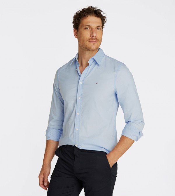Flex Poplin Kent Long Sleeves Shirt