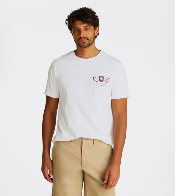 Logo Embroidered Short Sleeves T-Shirt