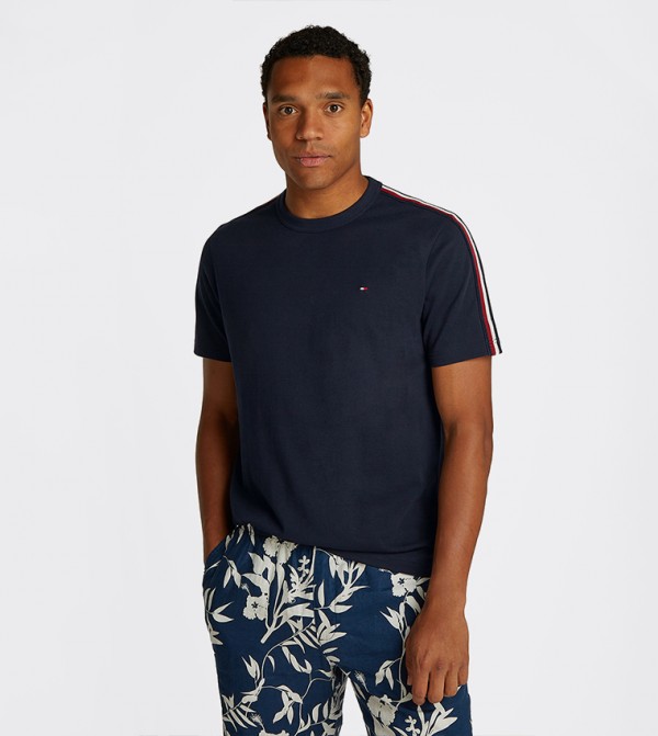 Global Stripe Tape Short Sleeves T-Shirt