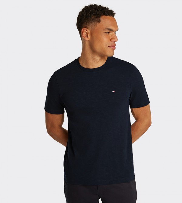 Textured Slub Short Sleeves T-Shirt