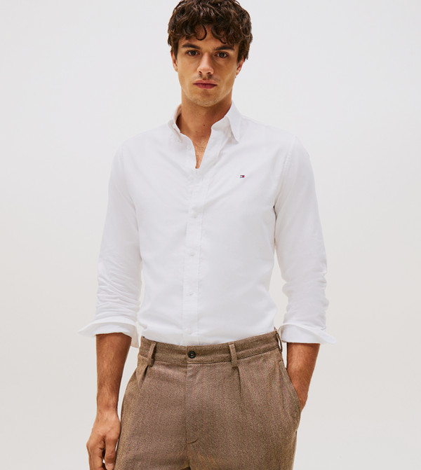 قميص أوكسفورد كم طويل