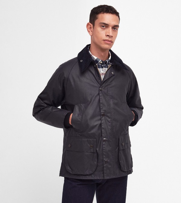 Logo Embroidered Bedale Long Sleeves Jacket