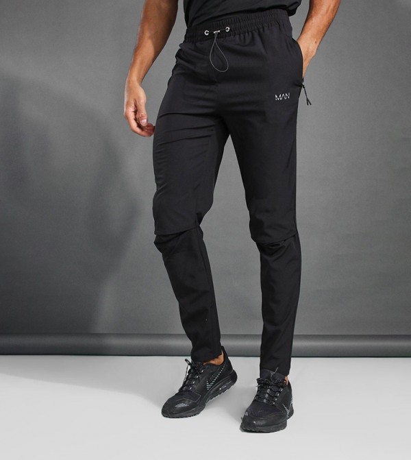 Printed Tapered Fit Active Gym Joggers