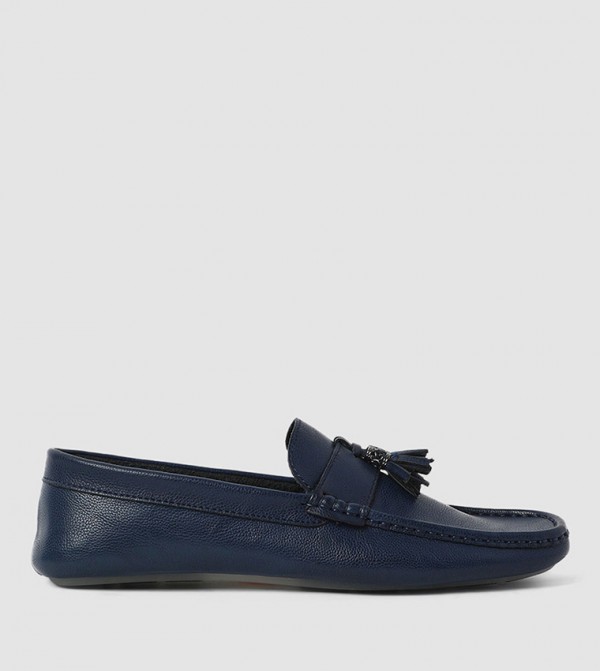 Navy blue deals loafers womens