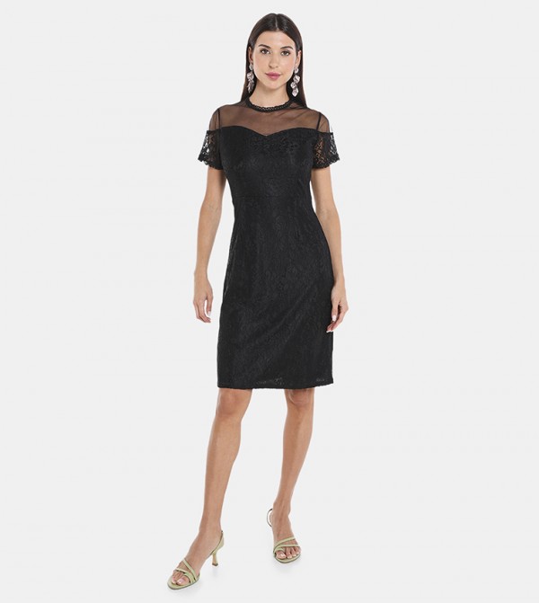 Lace sheath outlet dress