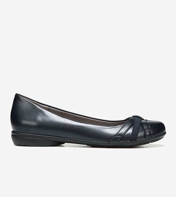 LifeStride Ballerina Notorious Donna: Scarpe Basse In Ecopelle, Blu Navy, Taglia 38.5 EU, Con Plantare Active Arch - 3