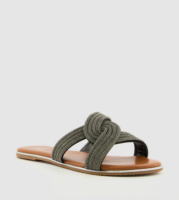 NADJA Embellished Flat Sandals